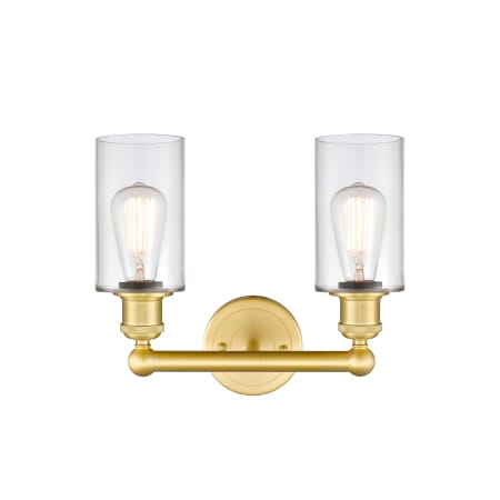 A large image of the Innovations Lighting 616-2W-11-13 Clymer Vanity Alternate Image