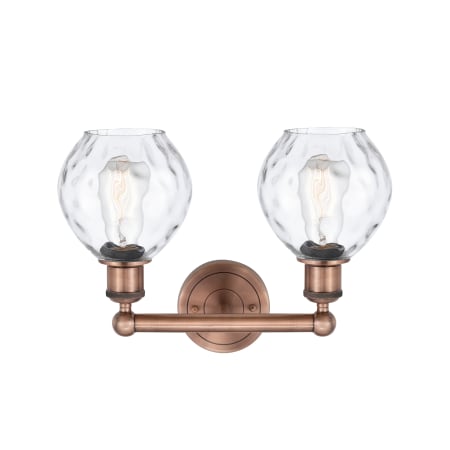 A large image of the Innovations Lighting 616-2W-11-15 Waverly Vanity Alternate Image