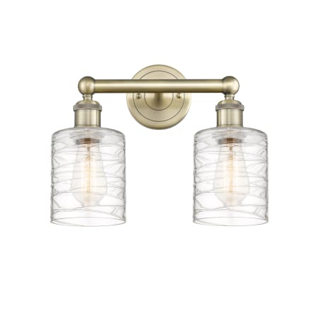 A large image of the Innovations Lighting 616-2W-12-14 Cobbleskill Vanity Alternate Image