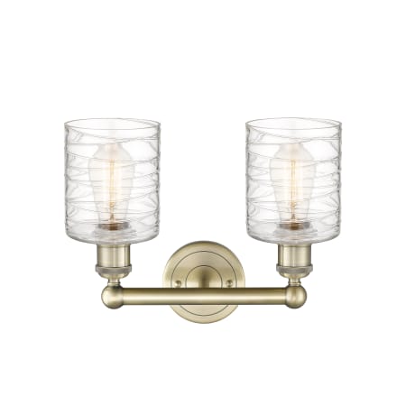 A large image of the Innovations Lighting 616-2W-12-14 Cobbleskill Vanity Alternate Image