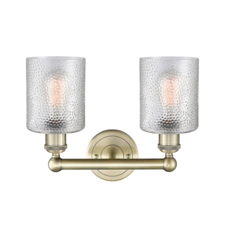 A large image of the Innovations Lighting 616-2W-12-14 Cobbleskill Vanity Alternate Image