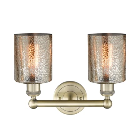 A large image of the Innovations Lighting 616-2W-12-14 Cobbleskill Vanity Alternate Image