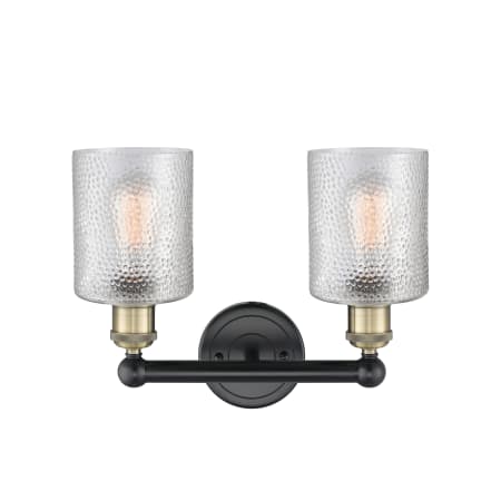 A large image of the Innovations Lighting 616-2W-12-14 Cobbleskill Vanity Alternate Image