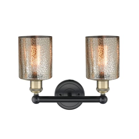 A large image of the Innovations Lighting 616-2W-12-14 Cobbleskill Vanity Alternate Image