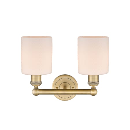 A large image of the Innovations Lighting 616-2W-12-14 Cobbleskill Vanity Alternate Image