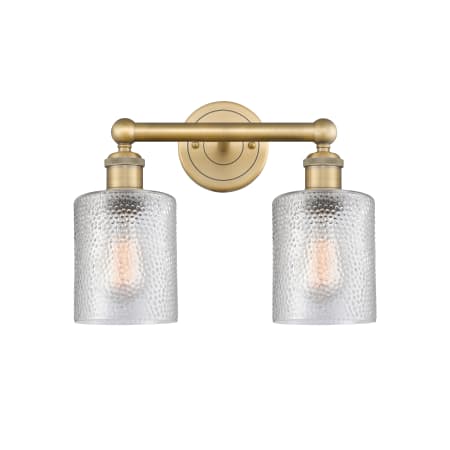 A large image of the Innovations Lighting 616-2W-12-14 Cobbleskill Vanity Alternate Image