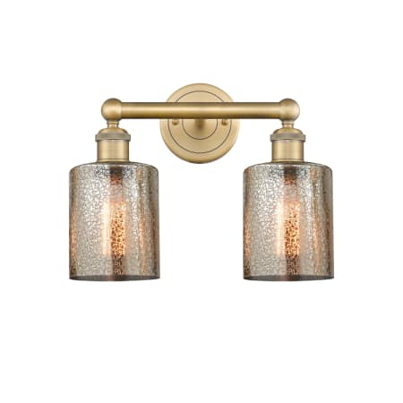 A large image of the Innovations Lighting 616-2W-12-14 Cobbleskill Vanity Alternate Image