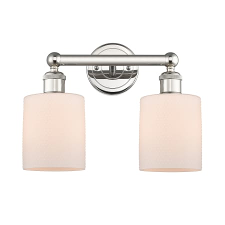 A large image of the Innovations Lighting 616-2W-12-14 Cobbleskill Vanity Alternate Image