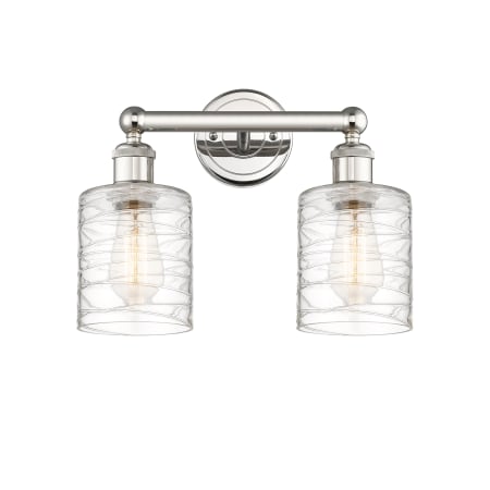 A large image of the Innovations Lighting 616-2W-12-14 Cobbleskill Vanity Alternate Image