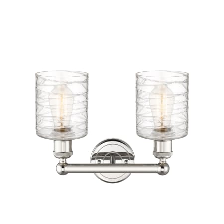 A large image of the Innovations Lighting 616-2W-12-14 Cobbleskill Vanity Alternate Image