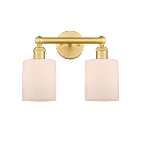 A large image of the Innovations Lighting 616-2W-12-14 Cobbleskill Vanity Alternate Image