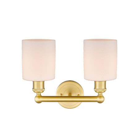 A large image of the Innovations Lighting 616-2W-12-14 Cobbleskill Vanity Alternate Image