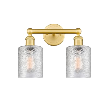 A large image of the Innovations Lighting 616-2W-12-14 Cobbleskill Vanity Alternate Image