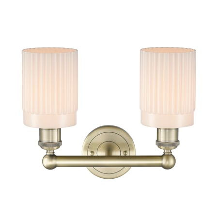 A large image of the Innovations Lighting 616-2W-12-14 Hadley Vanity Alternate Image