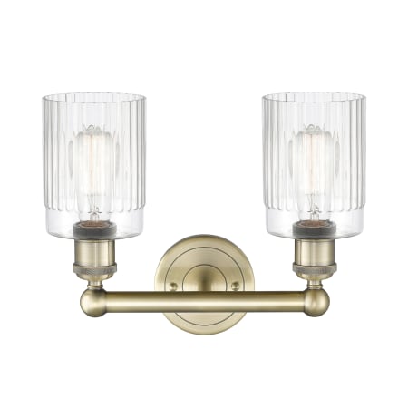 A large image of the Innovations Lighting 616-2W-12-14 Hadley Vanity Alternate Image