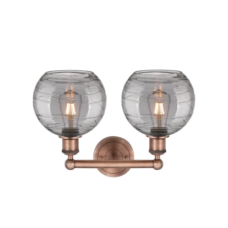 A large image of the Innovations Lighting 616-2W 12 17 Athens Deco Swirl Vanity Alternate Image