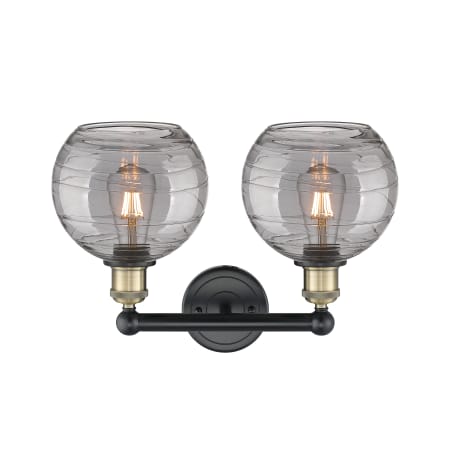 A large image of the Innovations Lighting 616-2W 12 17 Athens Deco Swirl Vanity Alternate Image