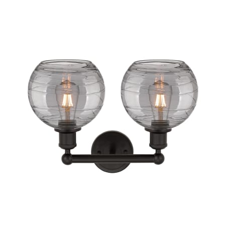 A large image of the Innovations Lighting 616-2W 12 17 Athens Deco Swirl Vanity Alternate Image