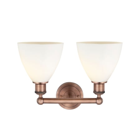 A large image of the Innovations Lighting 616-2W-12-17 Bristol Vanity Alternate Image