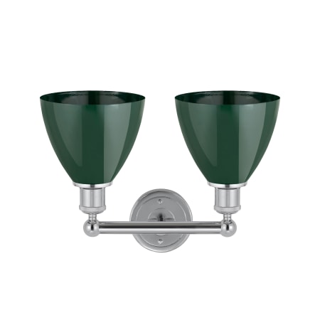 A large image of the Innovations Lighting 616-2W-12-17 Plymouth Dome Vanity Alternate Image