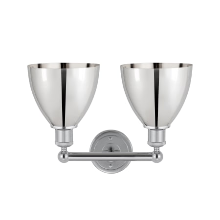 A large image of the Innovations Lighting 616-2W-12-17 Plymouth Dome Vanity Alternate Image