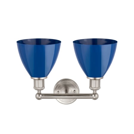 A large image of the Innovations Lighting 616-2W-12-17 Plymouth Dome Vanity Alternate Image