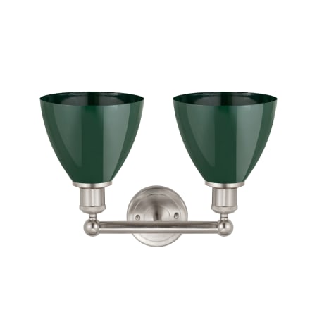 A large image of the Innovations Lighting 616-2W-12-17 Plymouth Dome Vanity Alternate Image