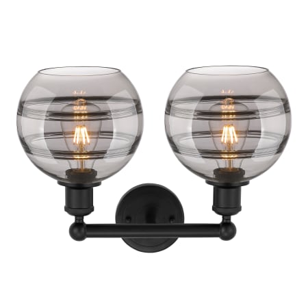 A large image of the Innovations Lighting 616-2W 12 17 Rochester Vanity Alternate Image