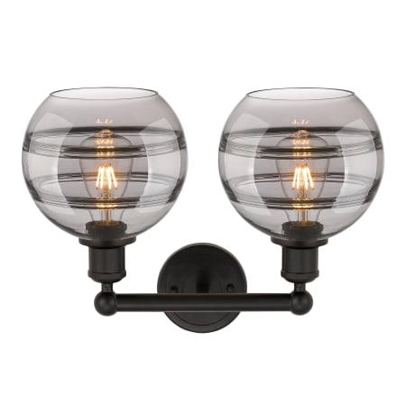 A large image of the Innovations Lighting 616-2W 12 17 Rochester Vanity Alternate Image