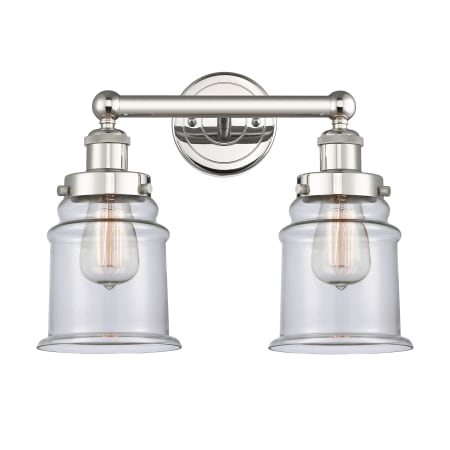 A large image of the Innovations Lighting 616-2W-13-15 Canton Vanity Alternate Image