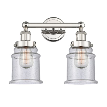 A large image of the Innovations Lighting 616-2W-13-15 Canton Vanity Alternate Image