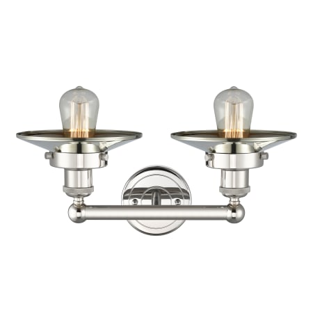 A large image of the Innovations Lighting 616-2W-8-17 Railroad Vanity Alternate Image