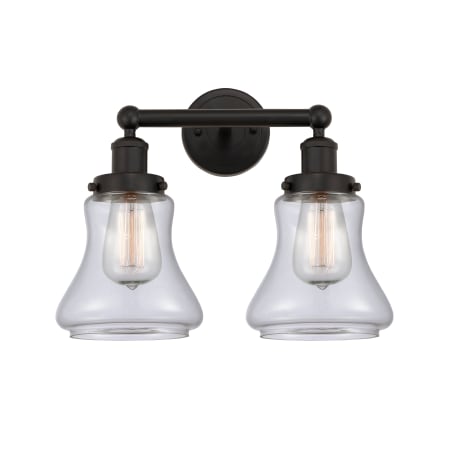 A large image of the Innovations Lighting 616-2W-10-16 Bellmont Vanity Oil Rubbed Bronze / Clear