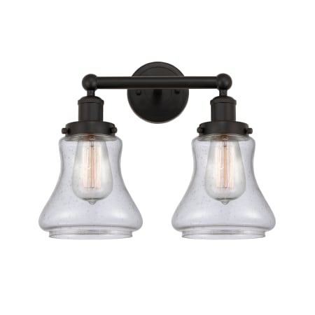 A large image of the Innovations Lighting 616-2W-10-16 Bellmont Vanity Oil Rubbed Bronze / Seedy