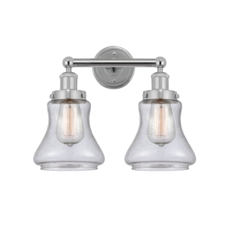 A large image of the Innovations Lighting 616-2W-10-16 Bellmont Vanity Polished Chrome / Seedy