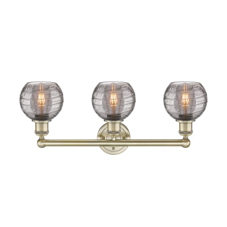 A large image of the Innovations Lighting 616-3W 10 24 Athens Deco Swirl Vanity Alternate Image