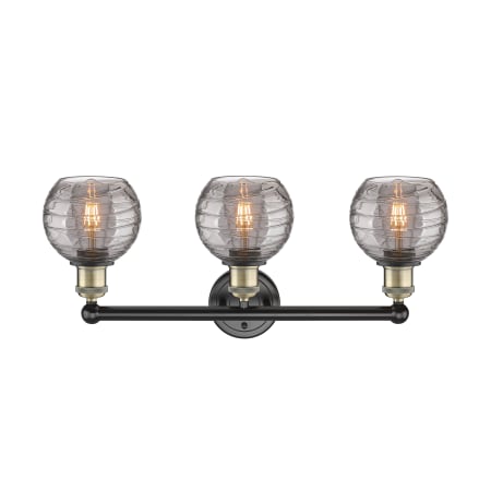 A large image of the Innovations Lighting 616-3W 10 24 Athens Deco Swirl Vanity Alternate Image