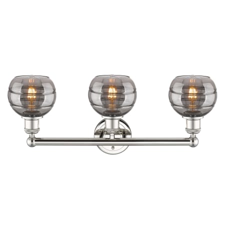 A large image of the Innovations Lighting 616-3W 10 24 Rochester Vanity Alternate Image