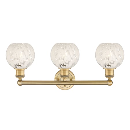 A large image of the Innovations Lighting 616-3W 10 24 White Mouchette Vanity Alternate Image