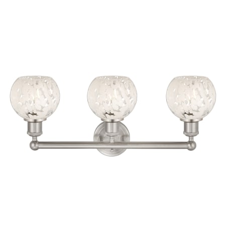 A large image of the Innovations Lighting 616-3W 10 24 White Mouchette Vanity Alternate Image