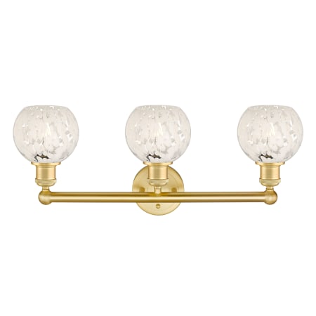 A large image of the Innovations Lighting 616-3W 10 24 White Mouchette Vanity Alternate Image