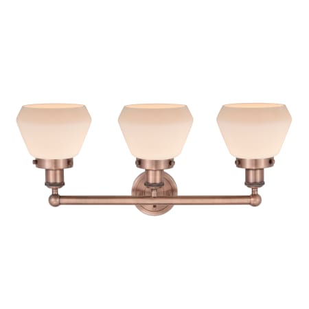 A large image of the Innovations Lighting 616-3W-10-25 Fulton Vanity Alternate Image