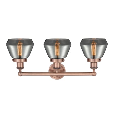 A large image of the Innovations Lighting 616-3W-10-25 Fulton Vanity Alternate Image