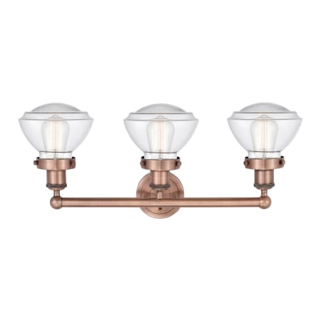 A large image of the Innovations Lighting 616-3W-10-25 Olean Vanity Alternate Image