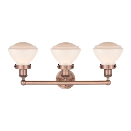 A large image of the Innovations Lighting 616-3W-10-25 Olean Vanity Alternate Image