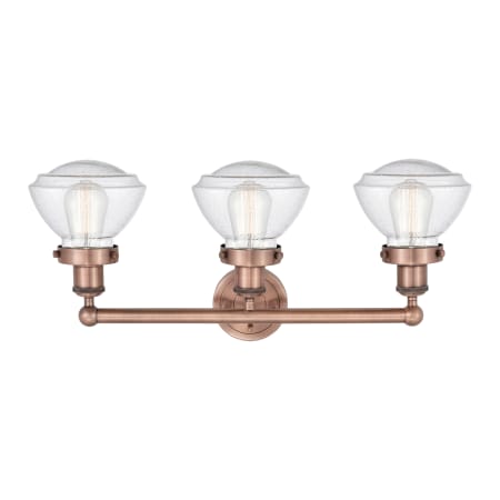 A large image of the Innovations Lighting 616-3W-10-25 Olean Vanity Alternate Image