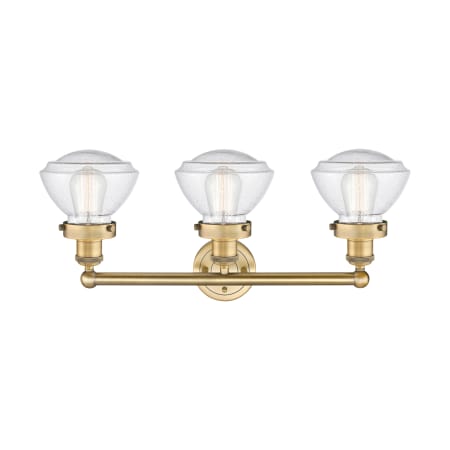 A large image of the Innovations Lighting 616-3W-10-25 Olean Vanity Alternate Image