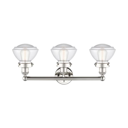 A large image of the Innovations Lighting 616-3W-10-25 Olean Vanity Alternate Image