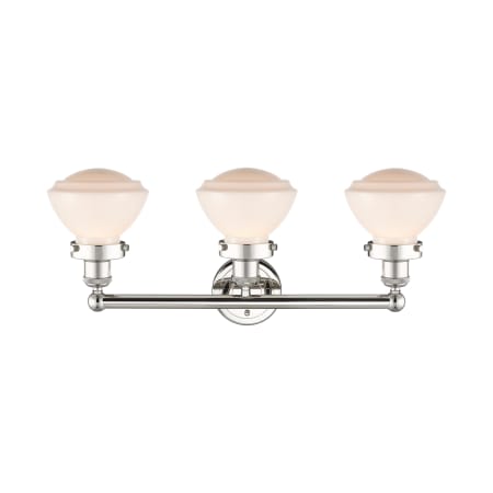 A large image of the Innovations Lighting 616-3W-10-25 Olean Vanity Alternate Image
