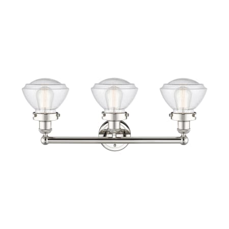 A large image of the Innovations Lighting 616-3W-10-25 Olean Vanity Alternate Image